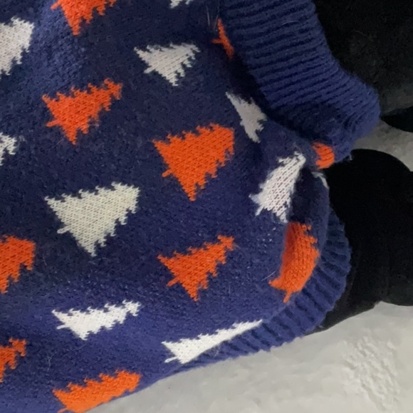 NHL Edmonton Oilers Dog Sweater - Orange and Blue - Picture 3 of 5